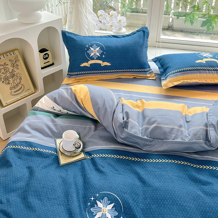 91家纺网 家纺一手货源 找家纺 文黛家居 2025新款植物羊绒亲肤小版花单被套 星语