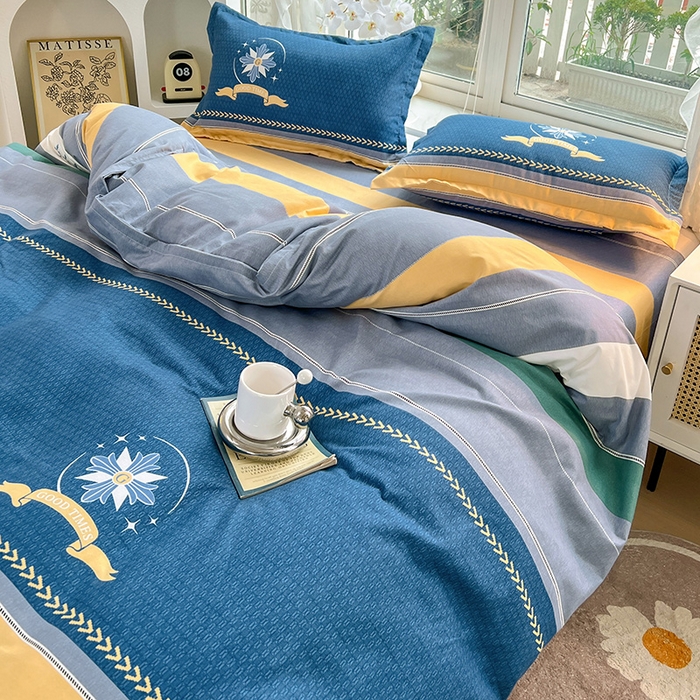 91家纺网 家纺一手货源 找家纺 文黛家居 2025新款植物羊绒亲肤小版花单被套 星语