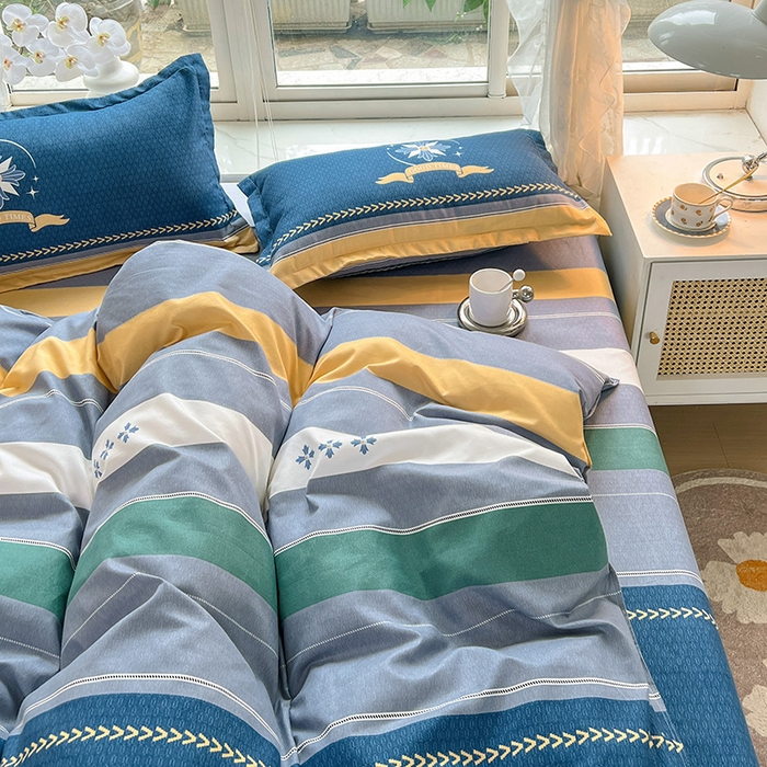 91家纺网 家纺一手货源 找家纺 文黛家居 2025新款植物羊绒亲肤小版花单被套 星语