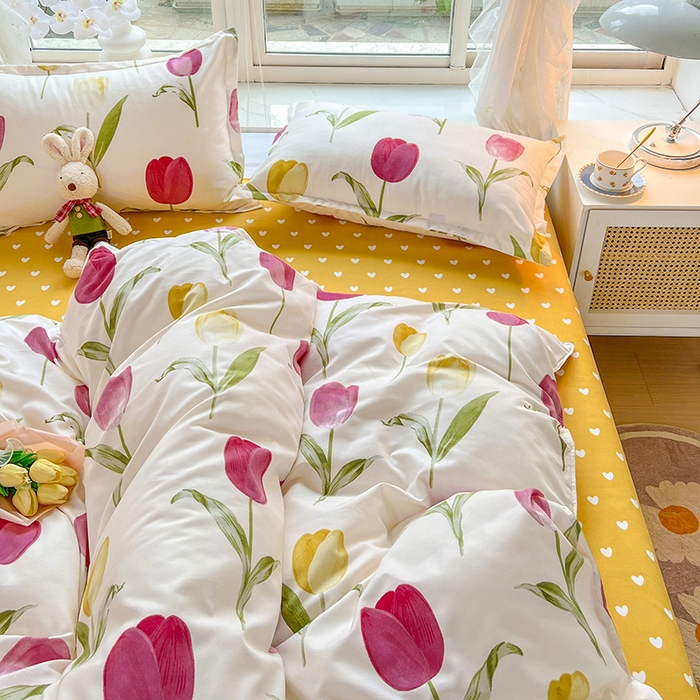 91家纺网 家纺一手货源 找家纺 文黛家居 2025新款植物羊绒亲肤小版花单被套 雅韵