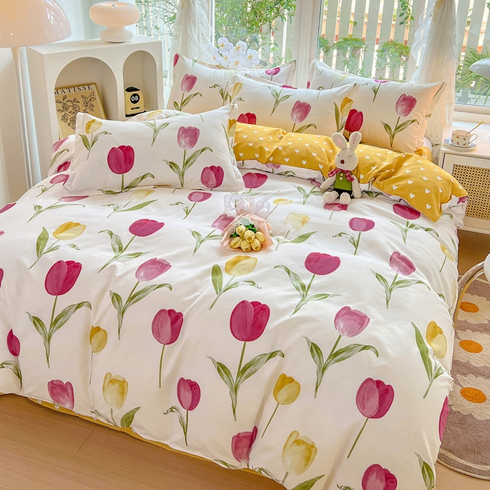 91家纺网 家纺一手货源 找家纺 文黛家居 2025新款植物羊绒亲肤小版花单被套 雅韵