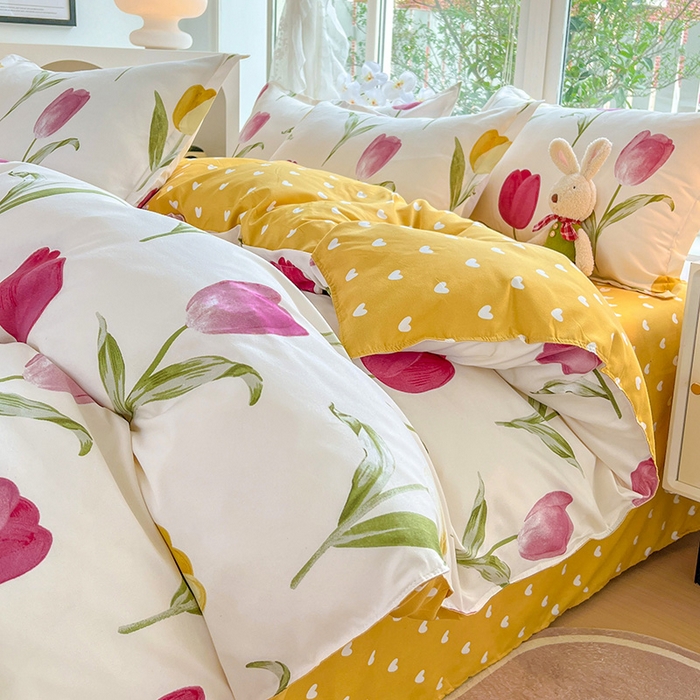 91家纺网 家纺一手货源 找家纺 文黛家居 2025新款植物羊绒亲肤小版花单被套 雅韵