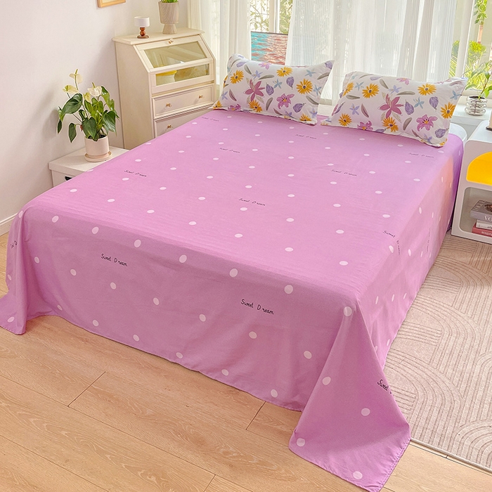 91家纺网 家纺一手货源 找家纺 文黛家居 2025新款植物羊绒亲肤小版花单被套 紫韵花开