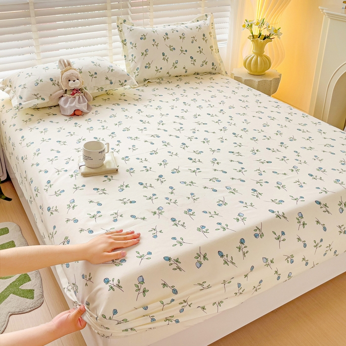 91家纺网 家纺一手货源 找家纺 （总）文黛家居 2025新款时尚印花亲肤床笠单床笠