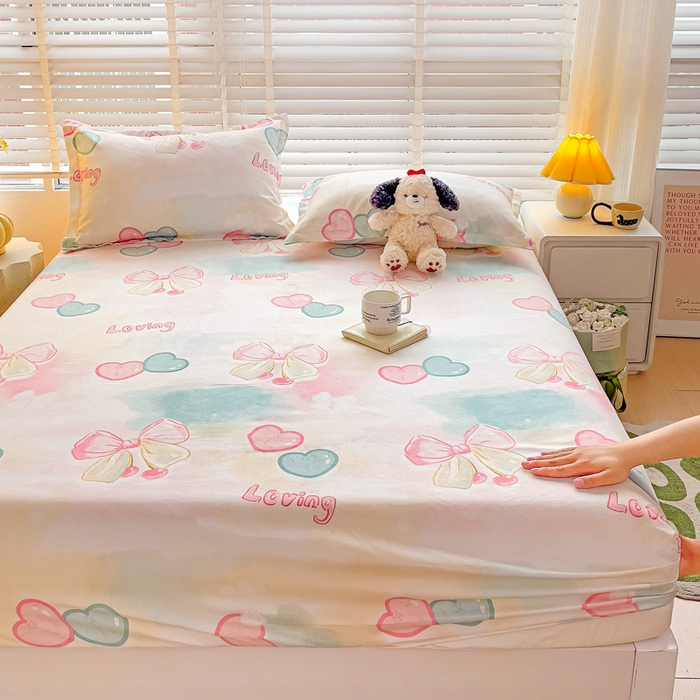 91家纺网 家纺一手货源 找家纺 （总）文黛家居 2025新款时尚印花亲肤床笠单床笠