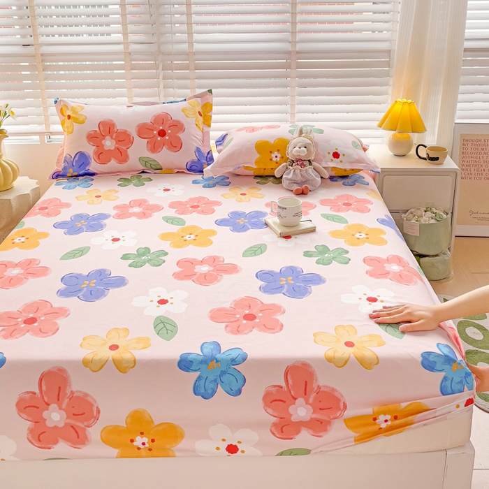 91家纺网 家纺一手货源 找家纺 （总）文黛家居 2025新款时尚印花亲肤床笠单床笠