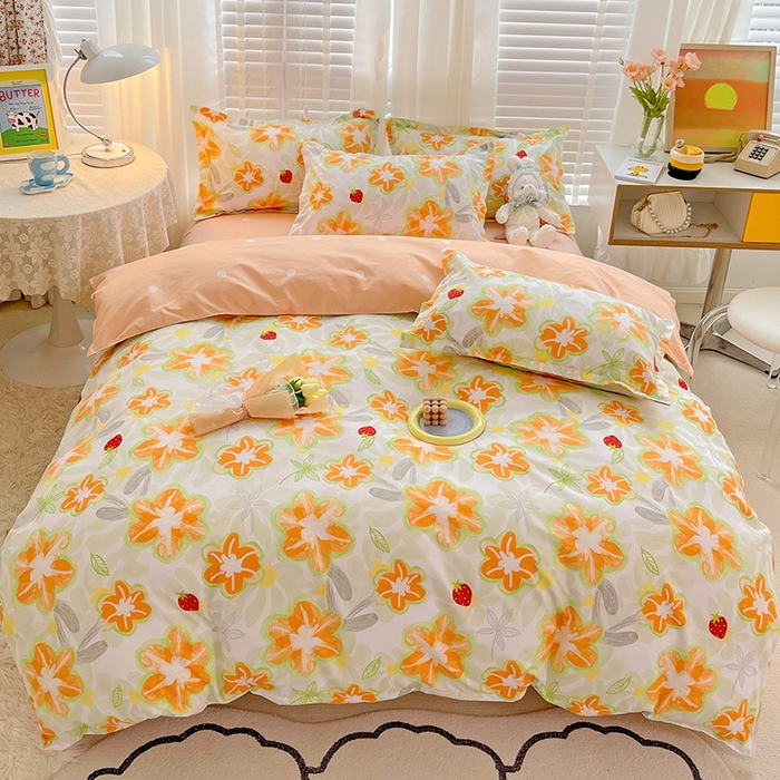 91家纺网 家纺一手货源 找家纺 （总）文黛家居 2025新款植物羊绒小版花四件套