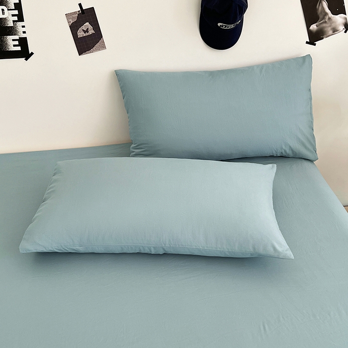 91家纺网 家纺一手货源 找家纺 优佳优品 2025新款亲肤水洗棉纯色单品床单 品悦