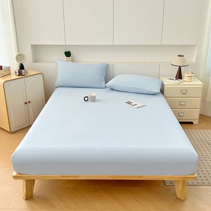 91家纺网 家纺一手货源 找家纺 （总）优佳优品 2025新款亲肤水洗棉纯色单品床笠