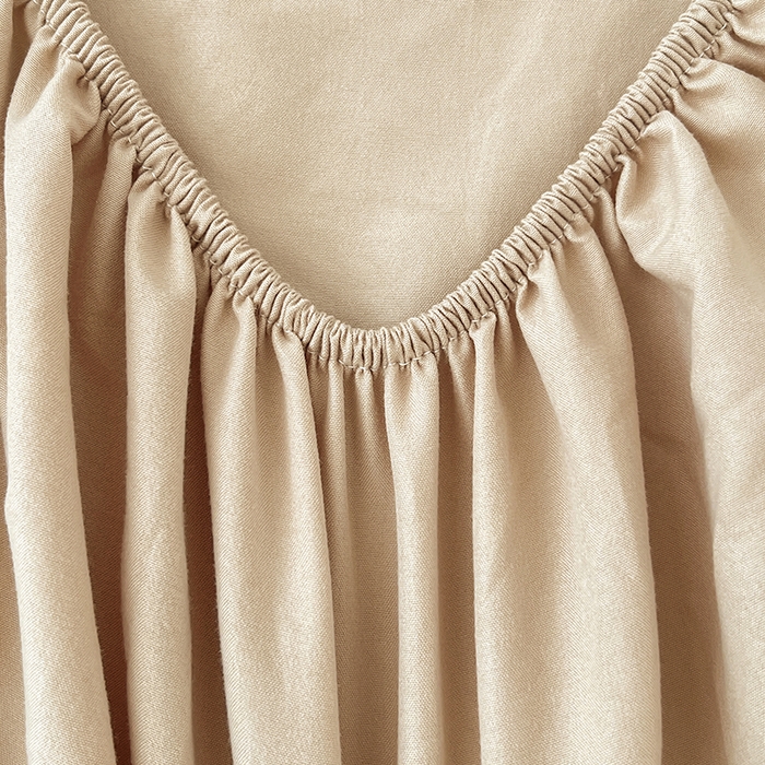 91家纺网 家纺一手货源 找家纺 优佳优品 2025新款亲肤水洗棉纯色单品床笠 伦敦咖