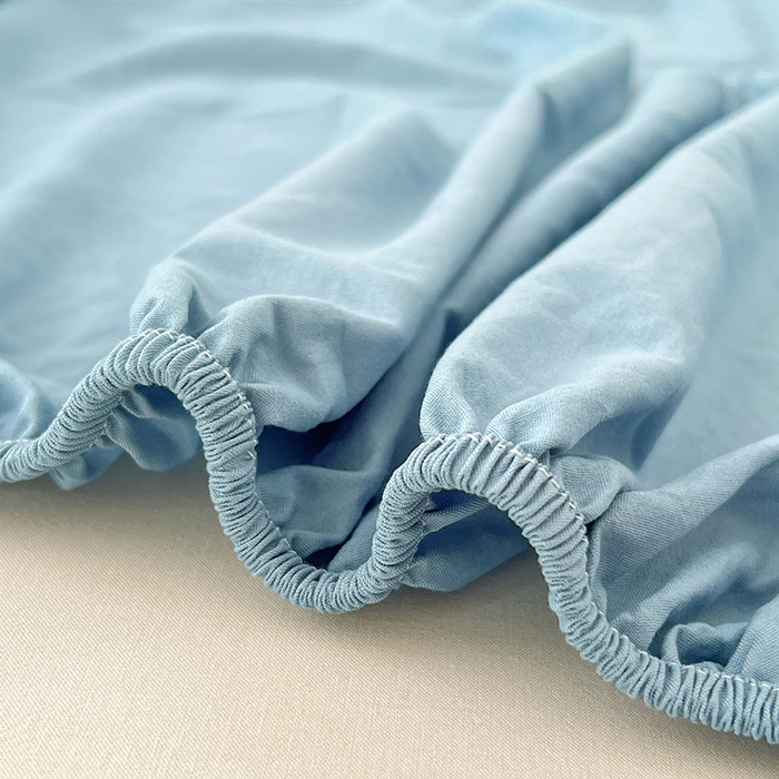 91家纺网 家纺一手货源 找家纺 优佳优品 2025新款亲肤水洗棉纯色单品床笠 品悦