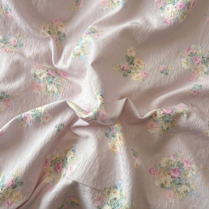 91家纺网 家纺一手货源 找家纺 繁花家居 2025新款学生季韩式云感针织棉大花边木耳边四件套 山野花集