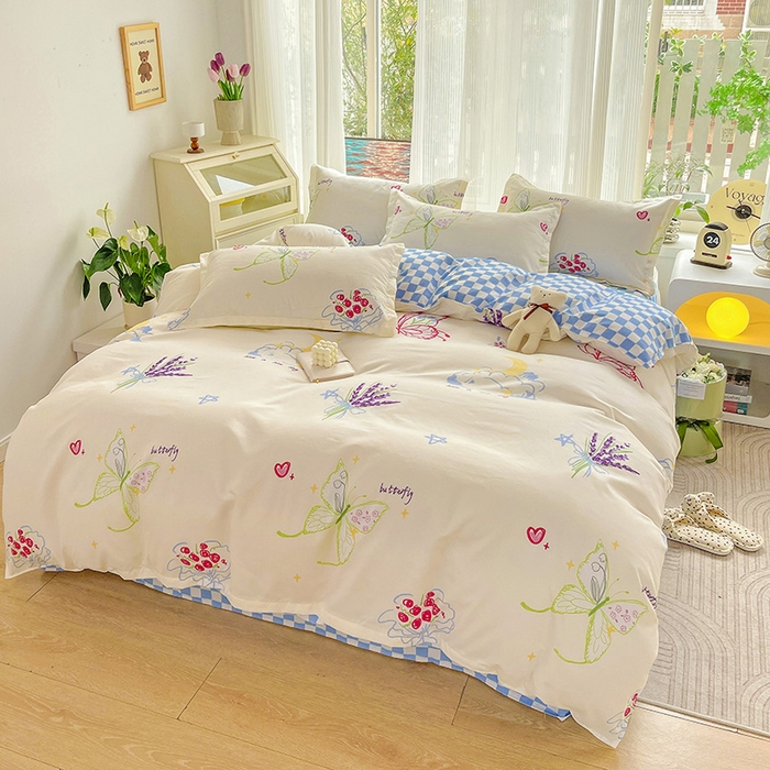 91家纺网 家纺一手货源 找家纺 （总）文黛家居 2025新款植物羊绒小版花四件套