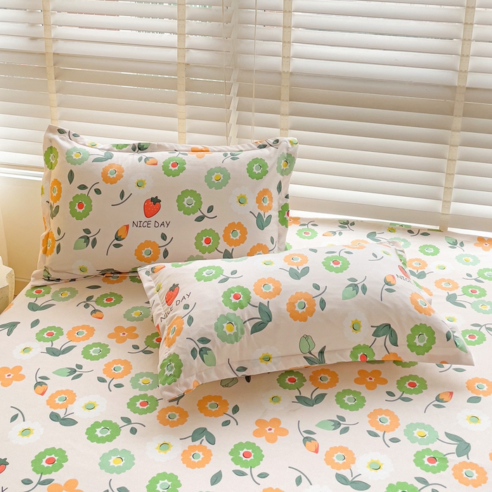 91家纺网 家纺一手货源 找家纺 文黛家居 2025新款时尚印花亲肤床笠单床笠 花样年华-玉