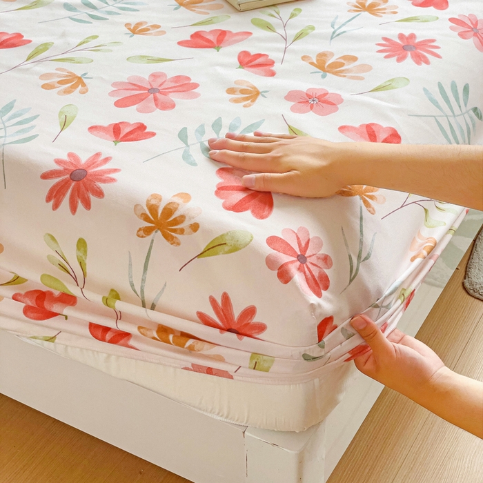 91家纺网 家纺一手货源 找家纺 文黛家居 2025新款时尚印花亲肤床笠单床笠 花伊浓