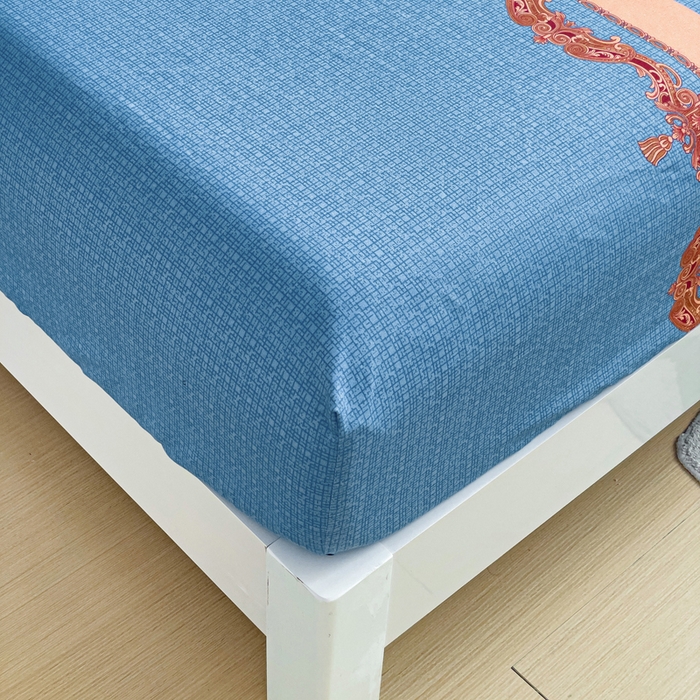 91家纺网 家纺一手货源 找家纺 文黛家居 2025新款时尚印花亲肤床笠单床笠 华贵盛典