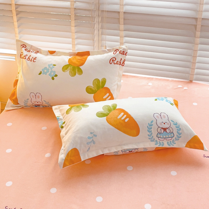 91家纺网 家纺一手货源 找家纺 文黛家居 2025新款时尚印花亲肤床笠单床笠 萝卜-玉