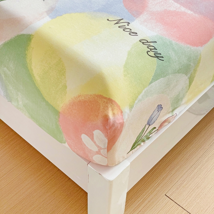 91家纺网 家纺一手货源 找家纺 文黛家居 2025新款时尚印花亲肤床笠单床笠 梦悠