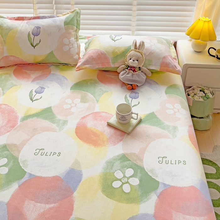 91家纺网 家纺一手货源 找家纺 文黛家居 2025新款时尚印花亲肤床笠单床笠 梦悠