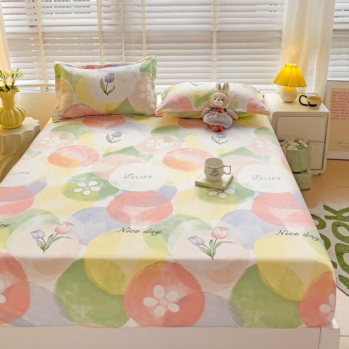 91家纺网 家纺一手货源 找家纺 文黛家居 2025新款时尚印花亲肤床笠单床笠 梦悠