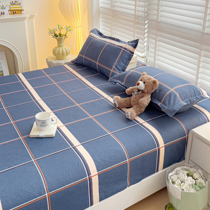 91家纺网 家纺一手货源 找家纺 文黛家居 2025新款时尚印花亲肤床笠单床笠 瑞士琪