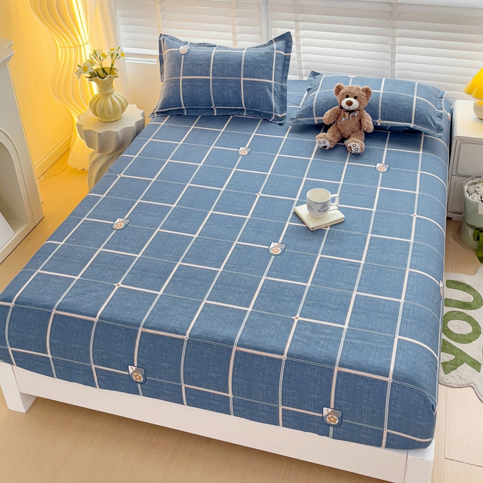 91家纺网 家纺一手货源 找家纺 文黛家居 2025新款时尚印花亲肤床笠单床笠 绅士