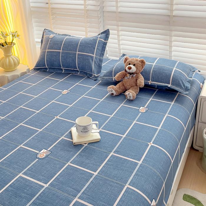 91家纺网 家纺一手货源 找家纺 文黛家居 2025新款时尚印花亲肤床笠单床笠 绅士