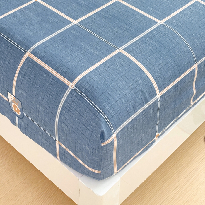 91家纺网 家纺一手货源 找家纺 文黛家居 2025新款时尚印花亲肤床笠单床笠 绅士