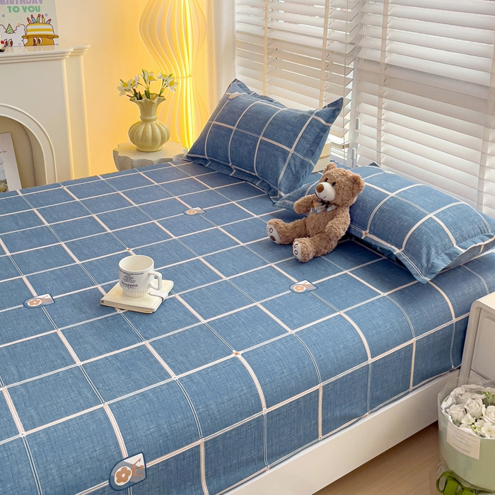 91家纺网 家纺一手货源 找家纺 文黛家居 2025新款时尚印花亲肤床笠单床笠 绅士