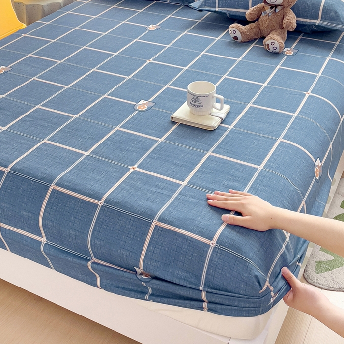 91家纺网 家纺一手货源 找家纺 文黛家居 2025新款时尚印花亲肤床笠单床笠 绅士