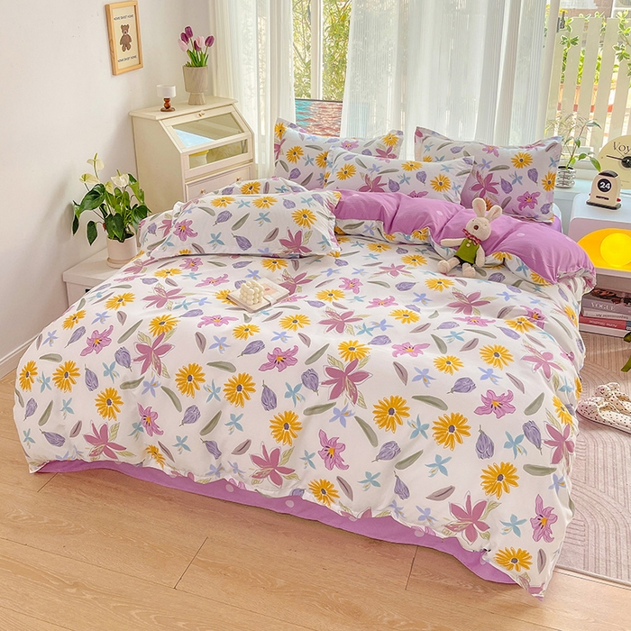 91家纺网 家纺一手货源 找家纺 （总）文黛家居 2025新款植物羊绒小版花四件套