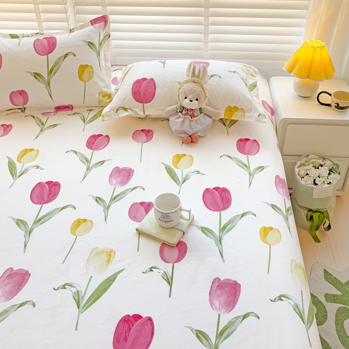 91家纺网 家纺一手货源 找家纺 文黛家居 2025新款时尚印花亲肤床笠单床笠 雅韵