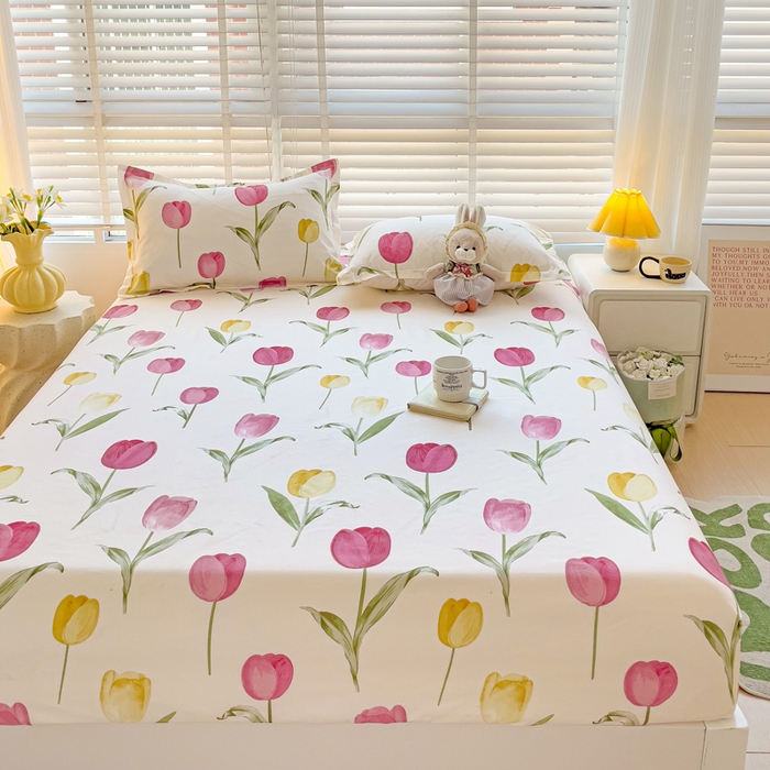 91家纺网 家纺一手货源 找家纺 文黛家居 2025新款时尚印花亲肤床笠单床笠 雅韵