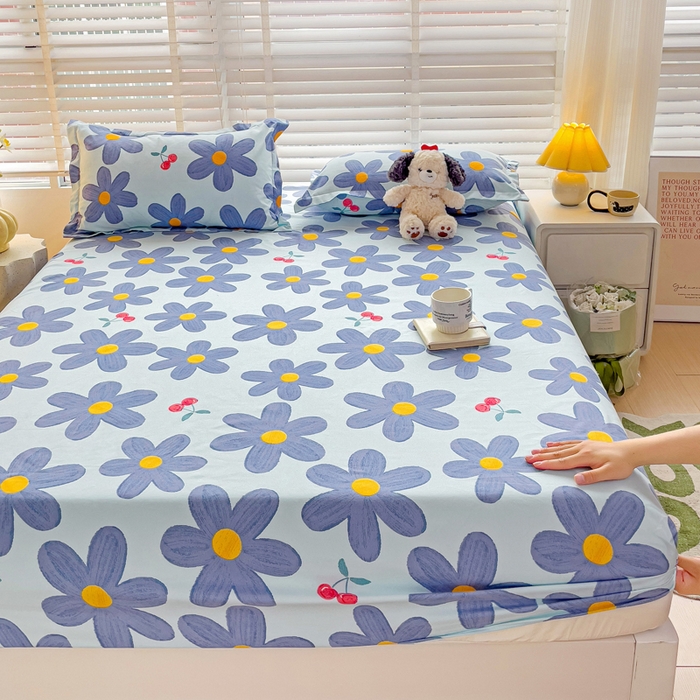 文黛家居 2025新款时尚印花亲肤床笠单床笠 樱花之恋