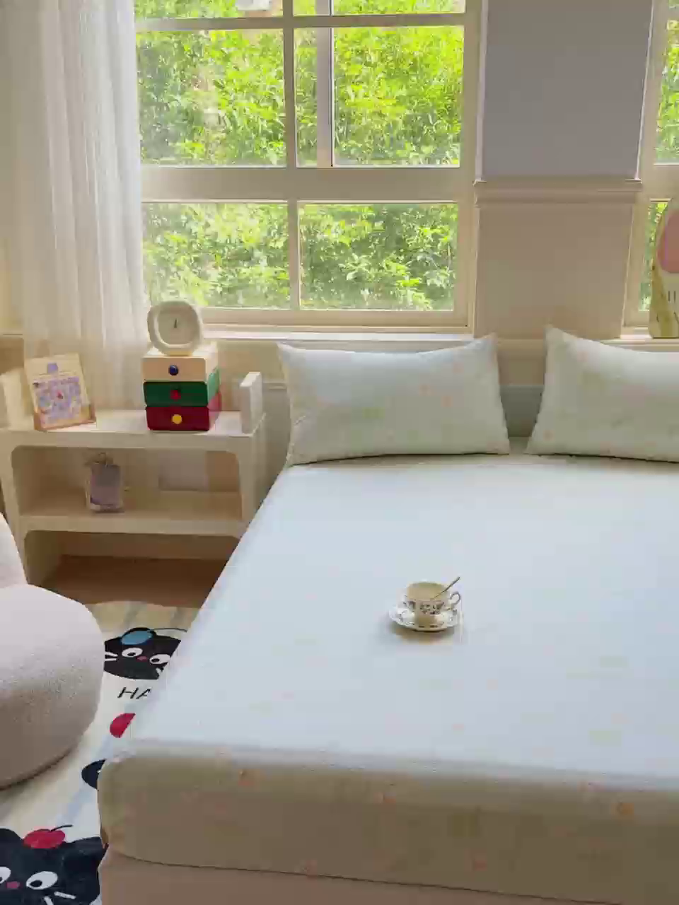 91家纺网 家纺一手货源 找家纺 佑佳家纺2025新款A类高克重水洗棉床笠 兰樱