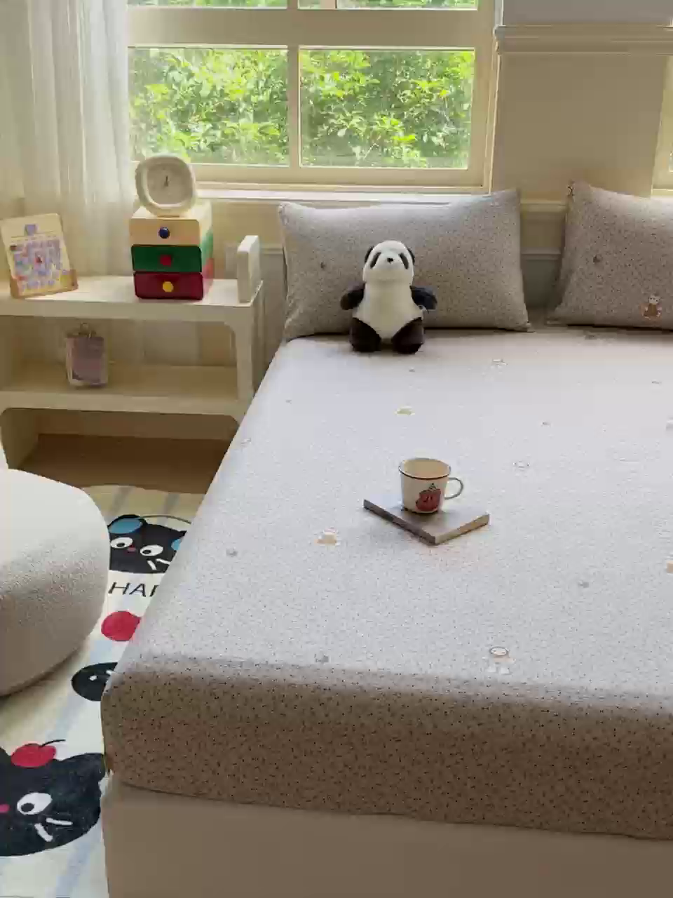 91家纺网 家纺一手货源 找家纺 佑佳家纺2025新款A类高克重水洗棉床笠 乐趣