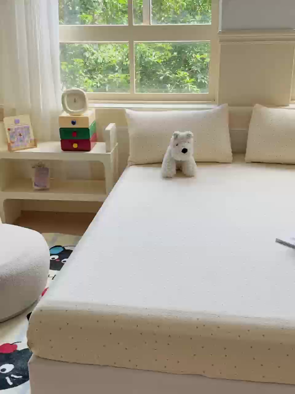 91家纺网 家纺一手货源 找家纺 佑佳家纺2025新款A类高克重水洗棉床笠 彩色波点