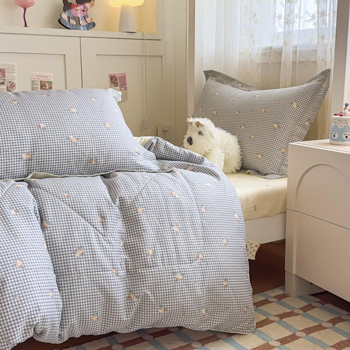 91家纺网 家纺一手货源 找家纺 帕拉美拉 2025新款多功能夏被款被套学生上下铺宿舍三件套被芯六件套斐然