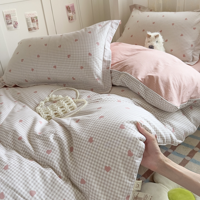 91家纺网 家纺一手货源 找家纺 帕拉美拉 2025新款多功能夏被款被套学生上下铺宿舍三件套被芯六件套格格甜心-粉