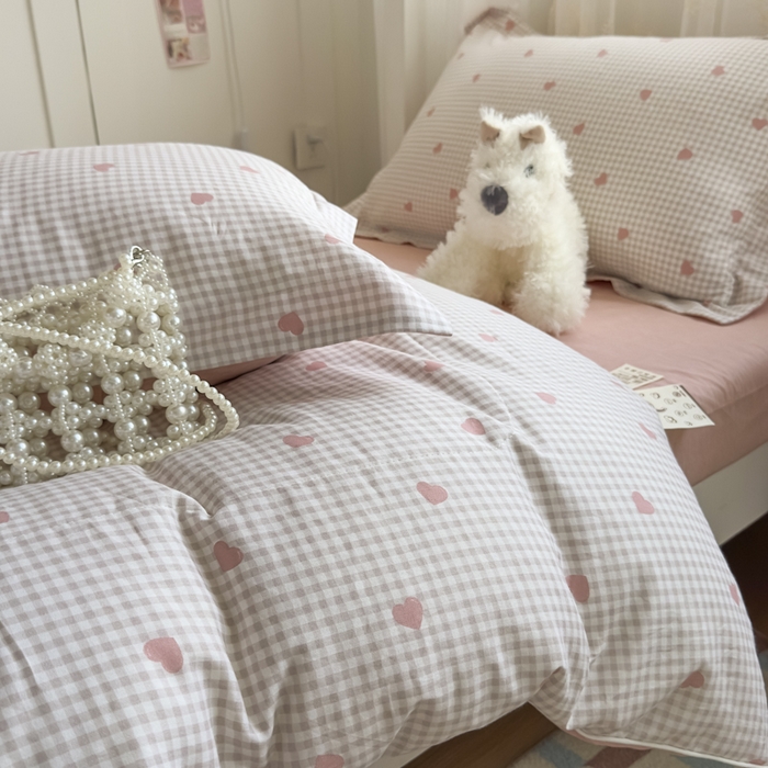 91家纺网 家纺一手货源 找家纺 帕拉美拉 2025新款多功能夏被款被套学生上下铺宿舍三件套被芯六件套格格甜心-粉