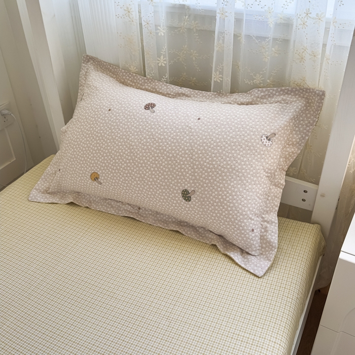 91家纺网 家纺一手货源 找家纺 帕拉美拉 2025新款多功能夏被款被套学生上下铺宿舍三件套被芯六件套菇菇物语-粉