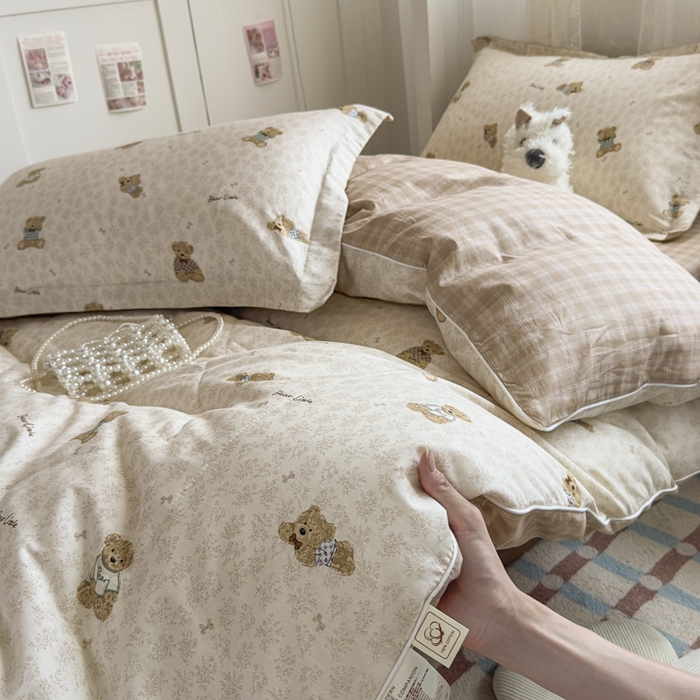 91家纺网 家纺一手货源 找家纺 帕拉美拉 2025新款多功能夏被款被套学生上下铺宿舍三件套被芯六件套果酱电台