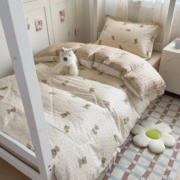 91家纺网 家纺一手货源 找家纺 帕拉美拉 2025新款多功能夏被款被套学生上下铺宿舍三件套被芯六件套果酱电台