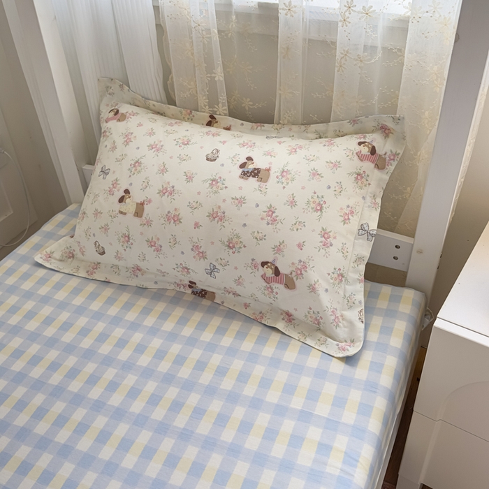 91家纺网 家纺一手货源 找家纺 帕拉美拉 2025新款多功能夏被款被套学生上下铺宿舍三件套被芯六件套花田小狗