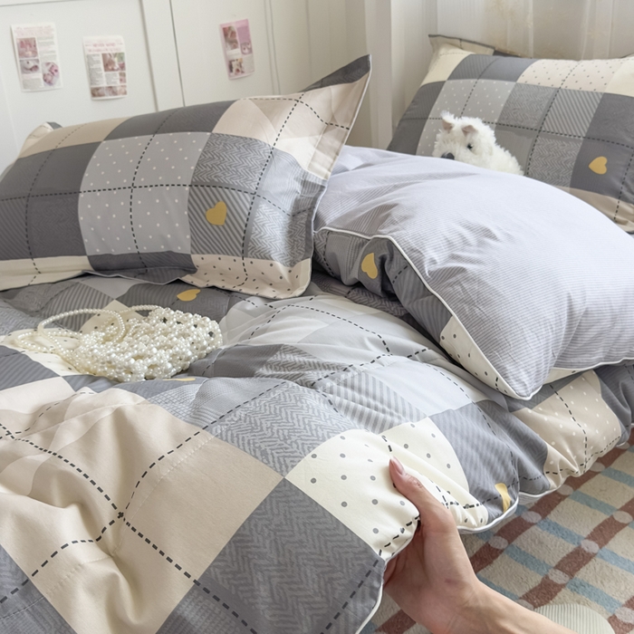 91家纺网 家纺一手货源 找家纺 帕拉美拉 2025新款多功能夏被款被套学生上下铺宿舍三件套被芯六件套积木电台-咖