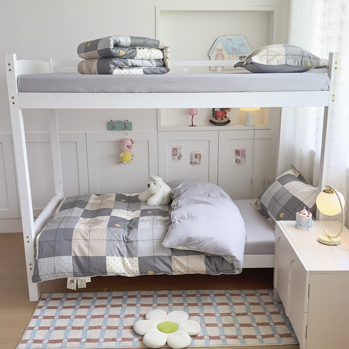 91家纺网 家纺一手货源 找家纺 帕拉美拉 2025新款多功能夏被款被套学生上下铺宿舍三件套被芯六件套积木电台-咖