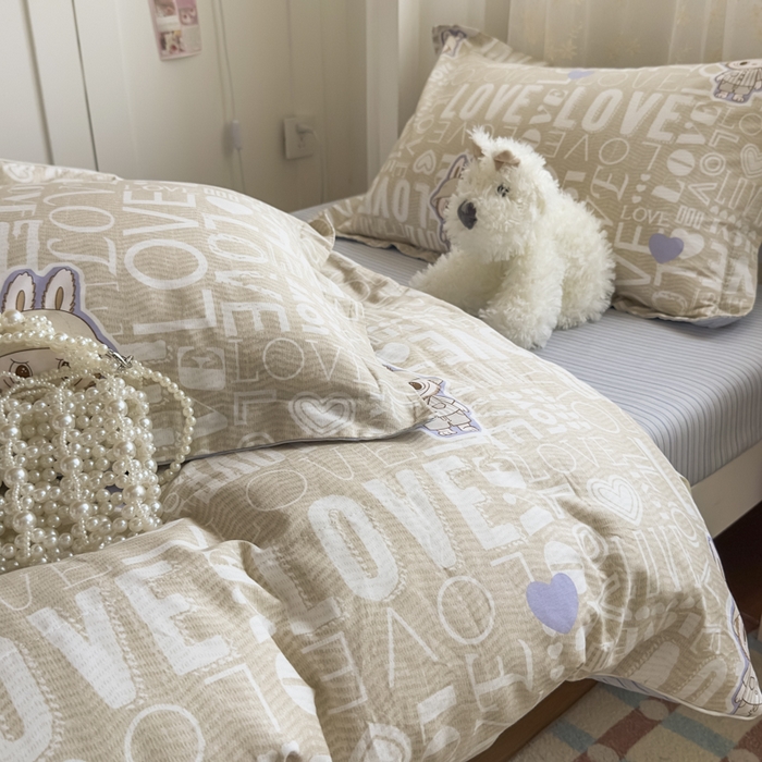 91家纺网 家纺一手货源 找家纺 帕拉美拉 2025新款多功能夏被款被套学生上下铺宿舍三件套被芯六件套拉布兔兔