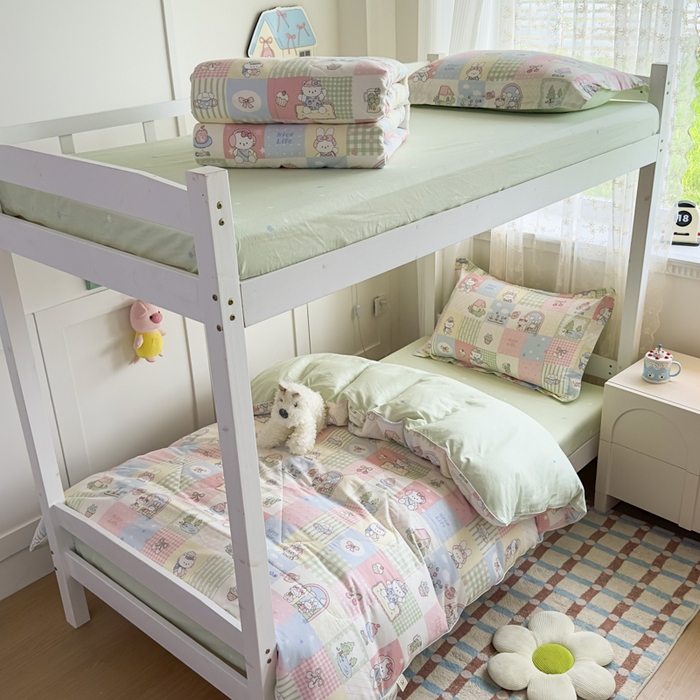 帕拉美拉 2025新款多功能夏被款被套学生上下铺宿舍三件套被芯六件套蜜罐小镇