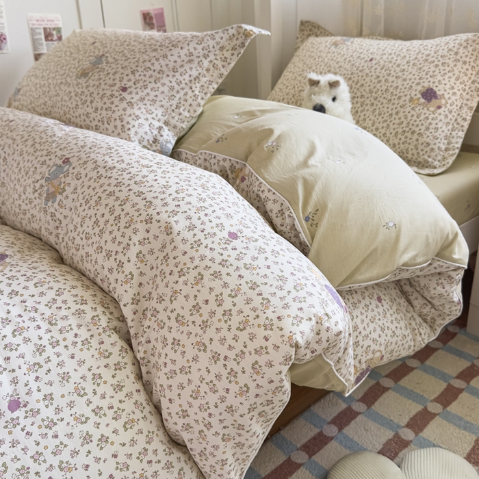 91家纺网 家纺一手货源 找家纺 帕拉美拉 2025新款多功能夏被款被套学生上下铺宿舍三件套被芯六件套南语小象