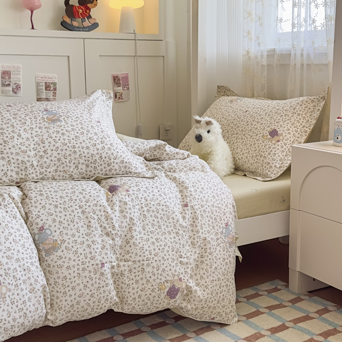 91家纺网 家纺一手货源 找家纺 帕拉美拉 2025新款多功能夏被款被套学生上下铺宿舍三件套被芯六件套南语小象